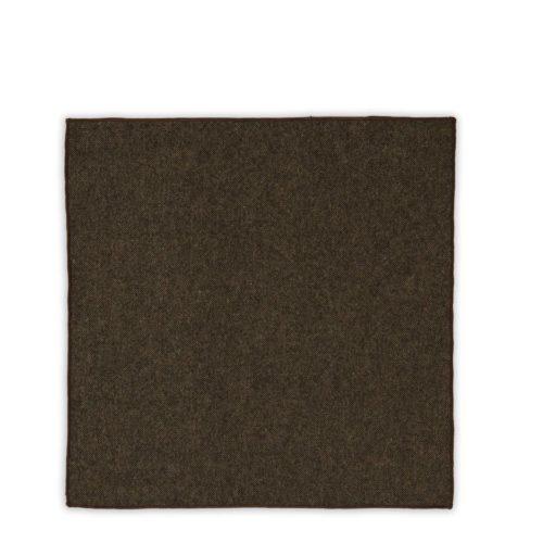 suit accessory silk pocket square brown