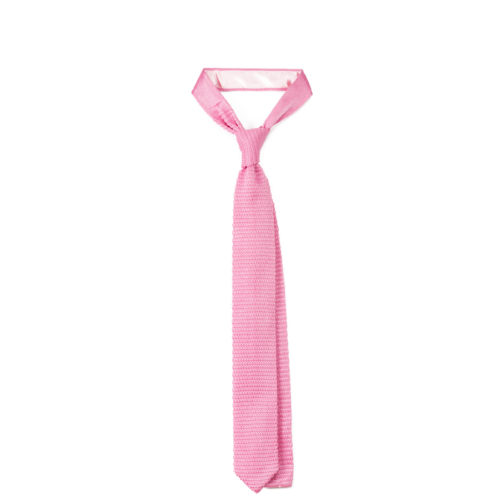 suit accessory tie pink knitted wool
