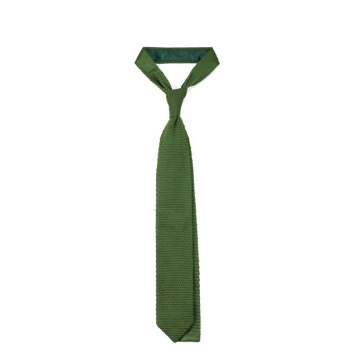suit accessory tie knitted wool acing green