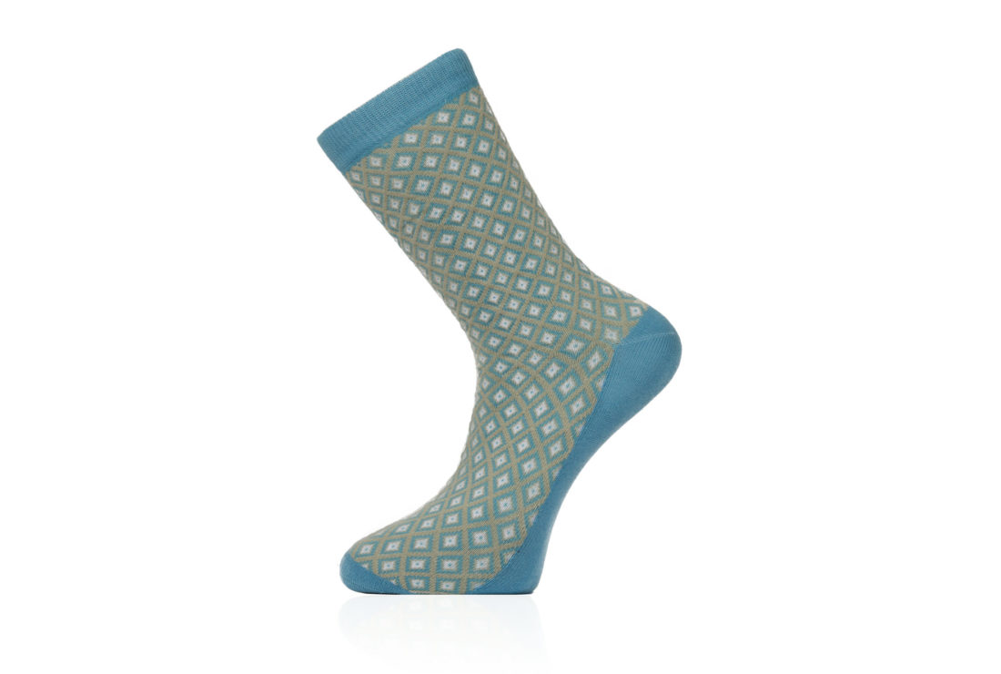 blue diamond socks